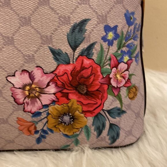 NWT Steve Madden (BFelipe) Satchel/ Crossbody Bag SM Logo w / Floral Design - Picture 9 of 16